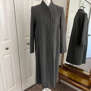 Beautiful Vintage cashmere gray coat sz10 Tailored in France